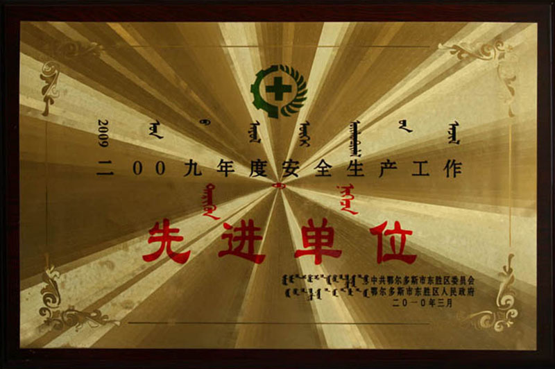 2009東勝區(qū)安全先進(jìn)單位